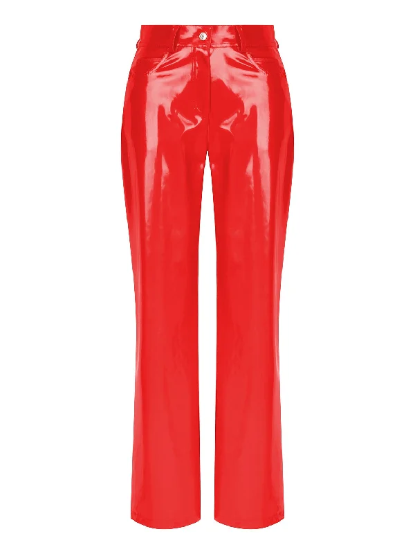 women's summer pantsWide Leg Pleather Pants