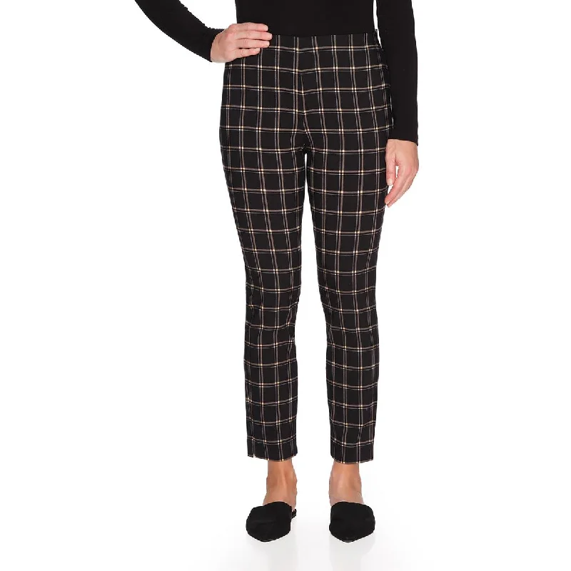 women's straight-leg pantsWomens Plaid Ankle Ankle Pants