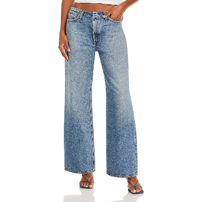 women's affordable pantsWomens Wide Leg Mid Rise Wide Leg Jeans