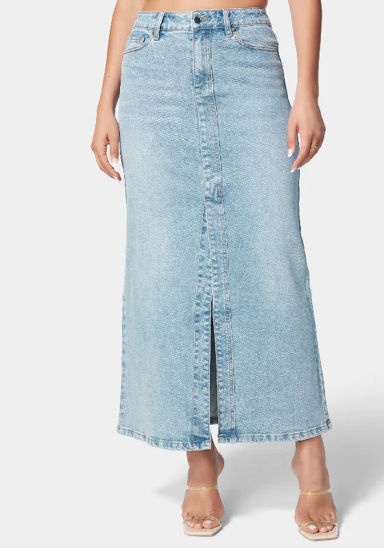 women's everyday dresses5 Pockets Denim Column Skirt