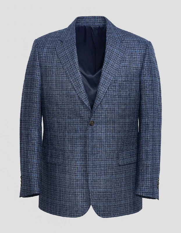 women's stretch dressesBLUE CHECK SPORT COAT- MTO