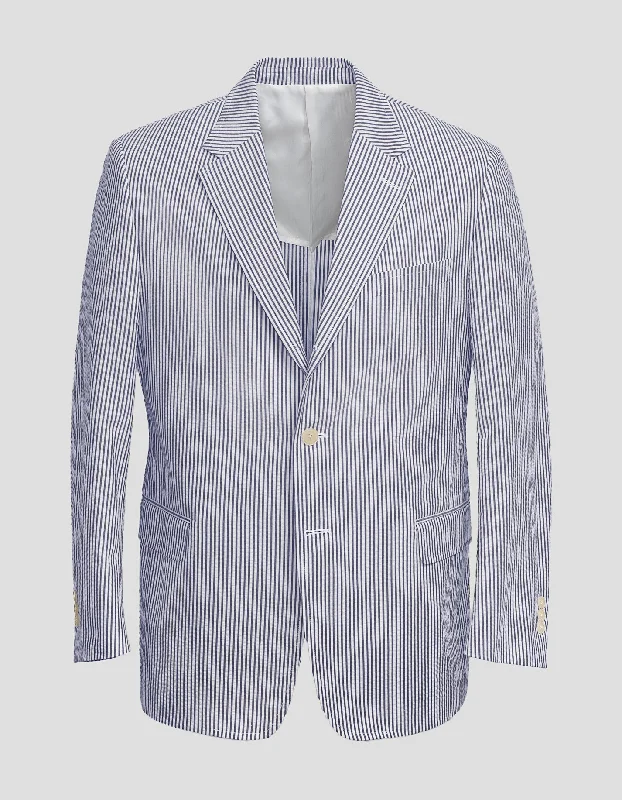 women's empire waist dressesBLUE WHITE COTTON SEERSUCKER SPORT COAT -  MTO