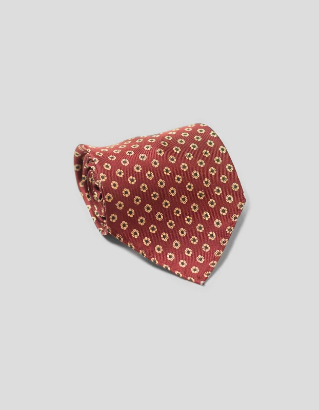 women's stylish dressesFOULARD UNLINED TIE  - BURGUNDY