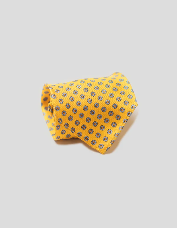 women's minimalist dressesFOULARD UNLINED TIE  - YELLOW