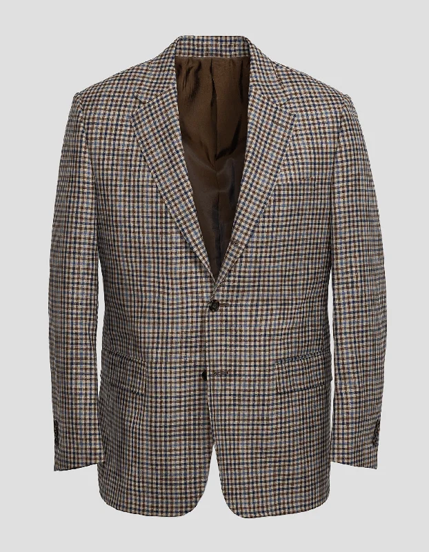 women's fair-trade dressesTAN/BROWN/NAVY CHECK SPORT COAT - MTO