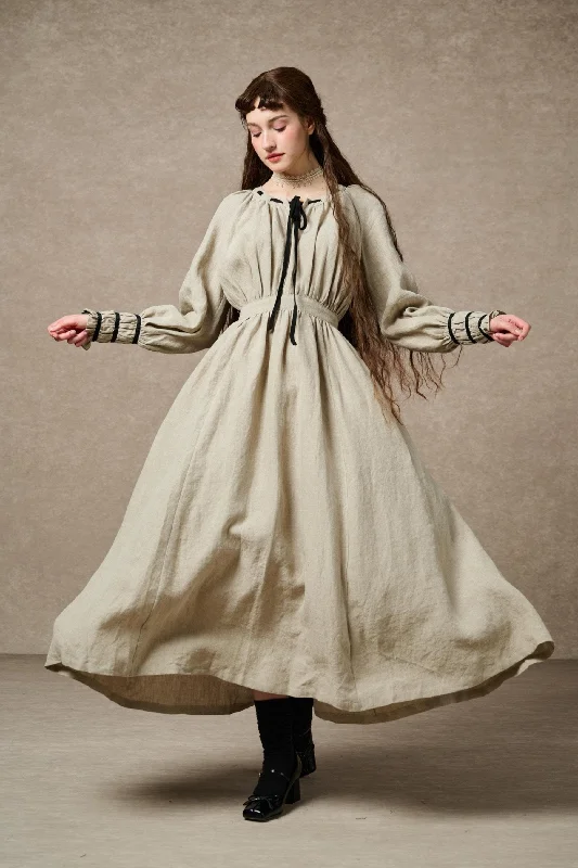 women's bow dressesRachel 19 | Vintage Linen Dress