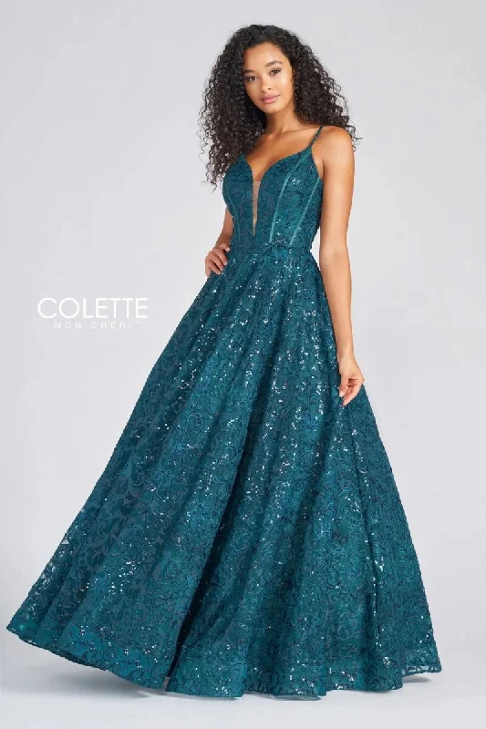 women's bespoke dressesColette CL12264 Formal Long Sequin Prom Ball Gown