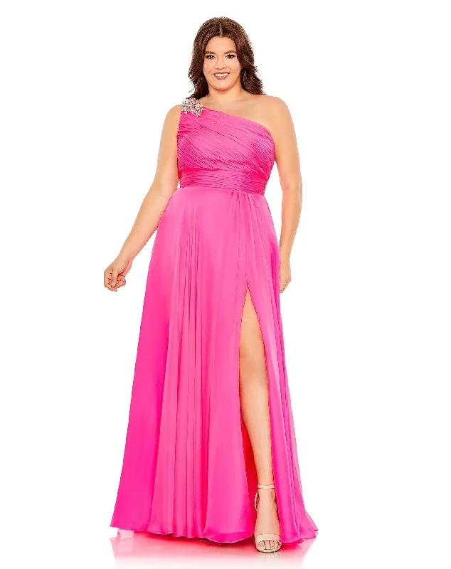 women's chiffon dressesMac Duggal 68156 Fabulouss Long Plus Size Prom Dress